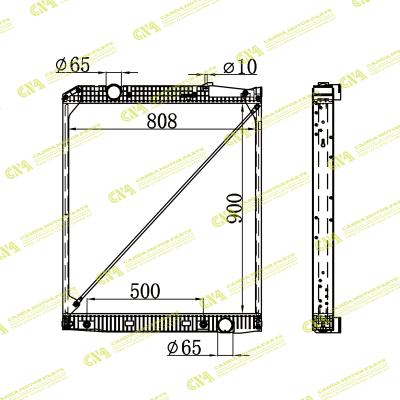 Radiator MERCEDES 9425001603