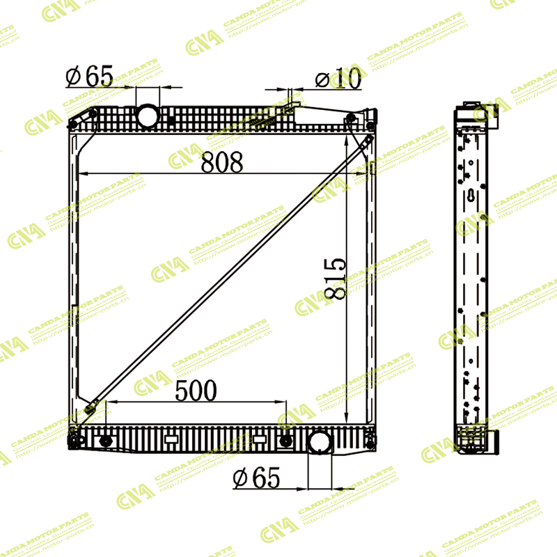 Radiator MERCEDES 942 500 09 03 942 500 