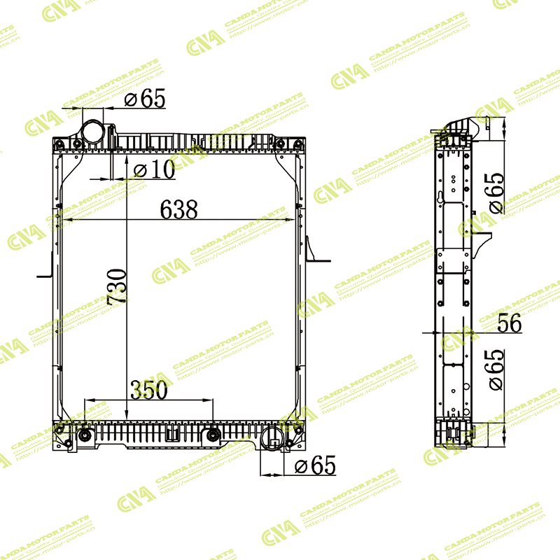 Radiator MERCEDES 6525014401