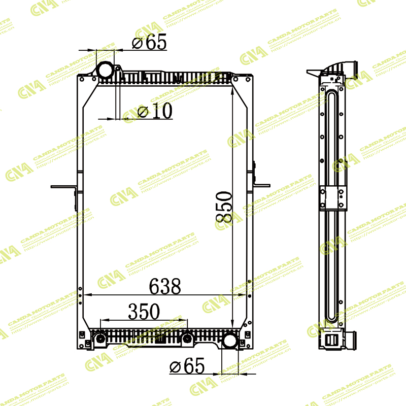 Radiator MERCEDES 6525014901/6525016901