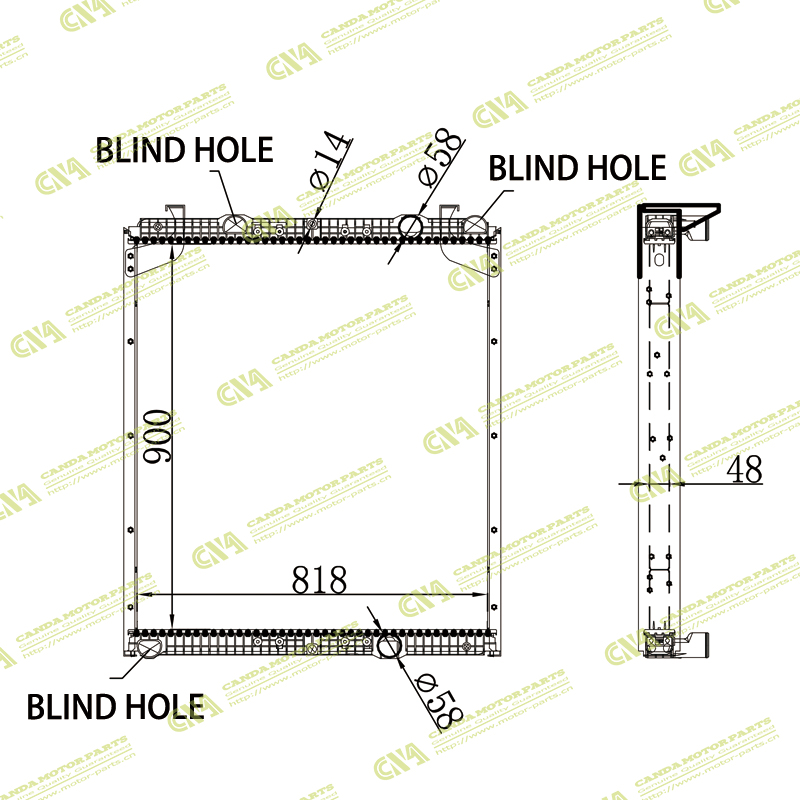Radiator HOWO 4H7CL38D33XOA-1301020A