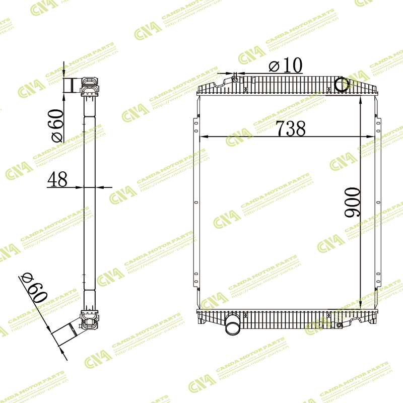 Radiator HOWO HYUNDAI 杰狮 MT