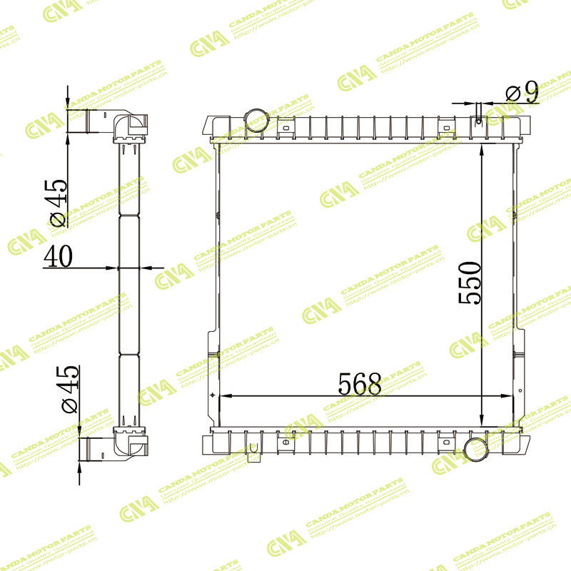 Radiator IVECO IVECO TECTORECOLINE EURO5