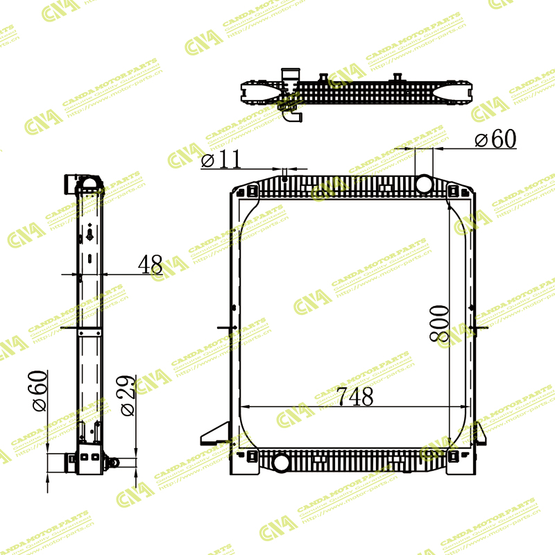 Radiator IVECO IVECO EUROTRAKKER E.3592-