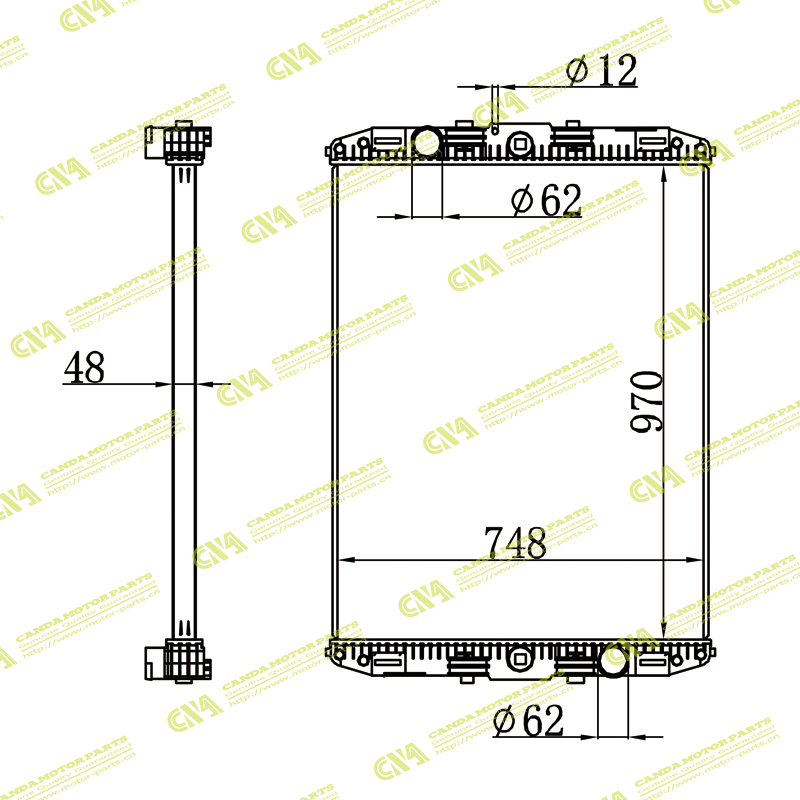 Radiator DAF 1288560/0076449