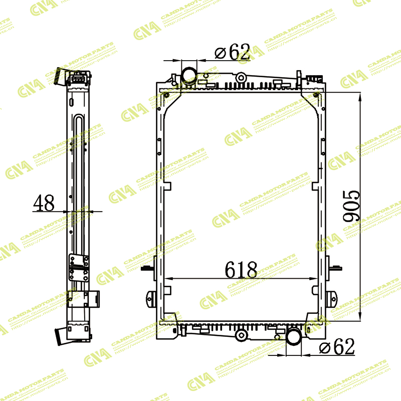 Radiator DAF 1241583/1265520