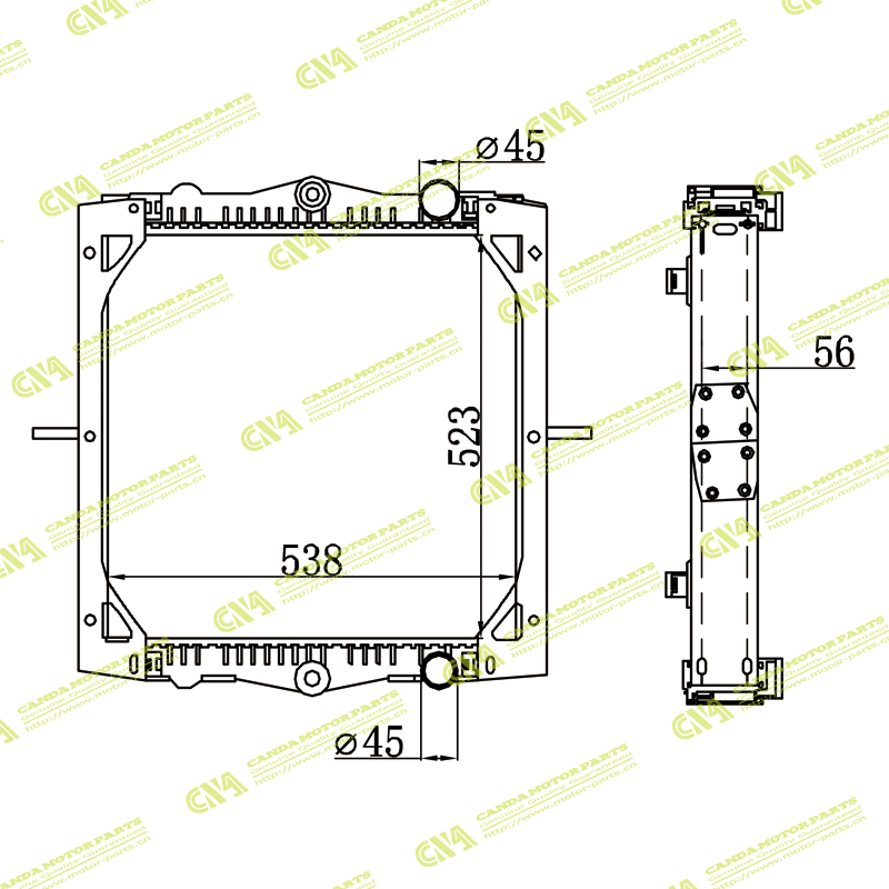 Radiator DAF 1403273/1407721