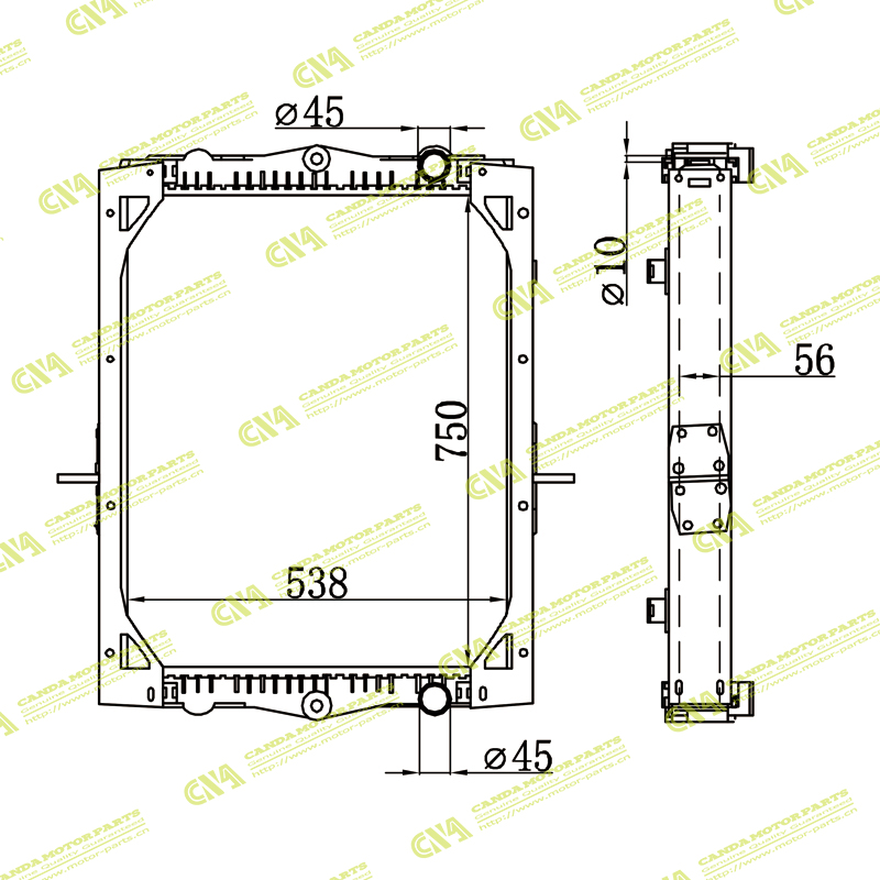 Radiator DAF 1403169/1407723
