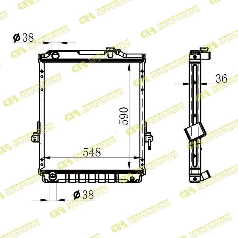 Radiator ISUZU NPR MT