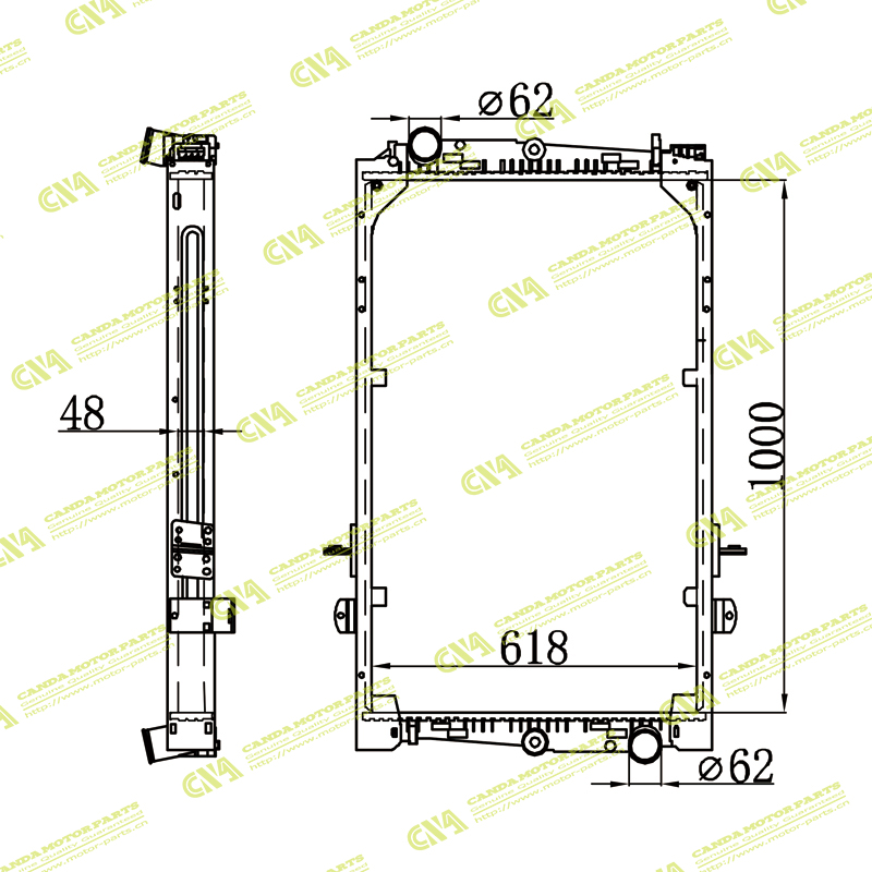 Radiator DAF 1628623/1432145