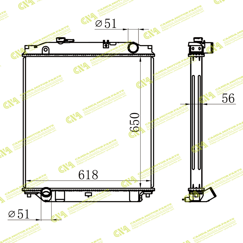 Radiator ISUZU RADIATOR MT