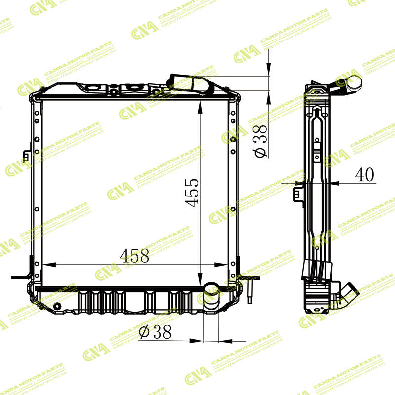Radiator ISUZU MT