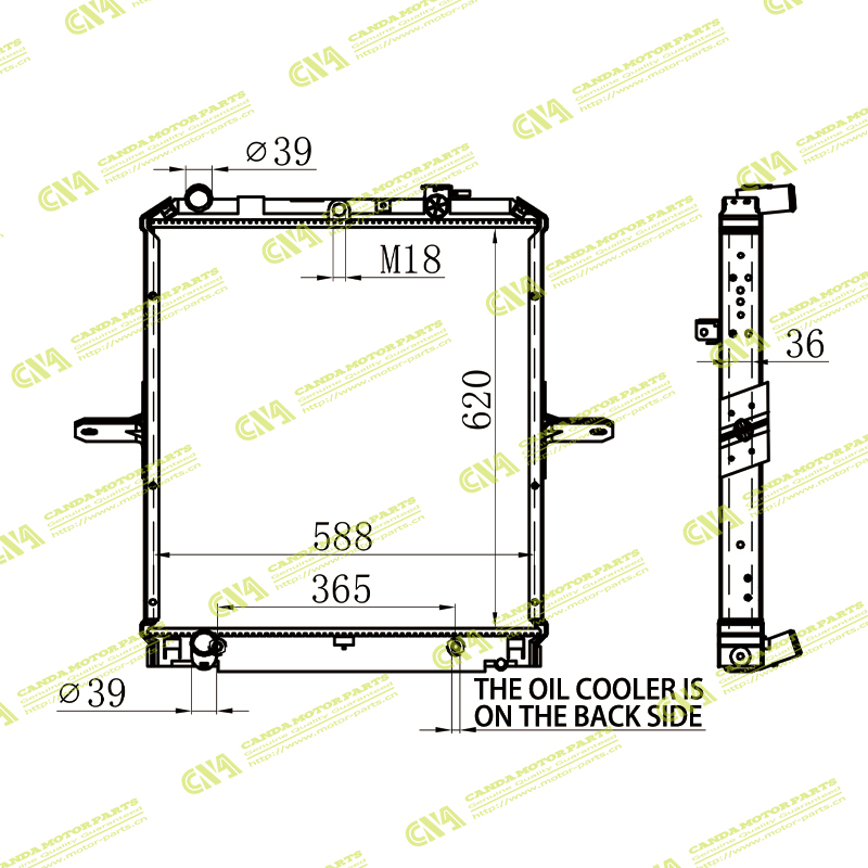 Radiator ISUZU 8-97333-140-4