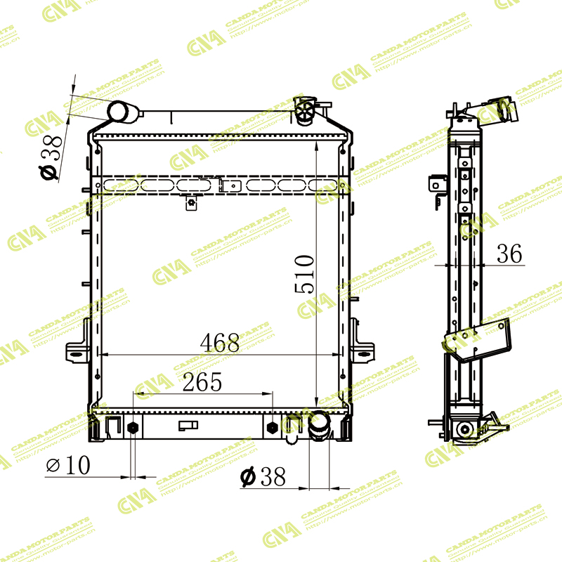 Radiator ISUZU NLR AT