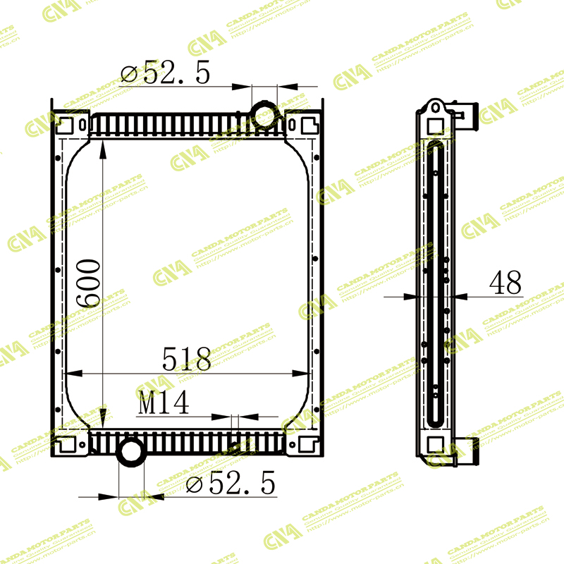 Radiator KIA 25301-5L200