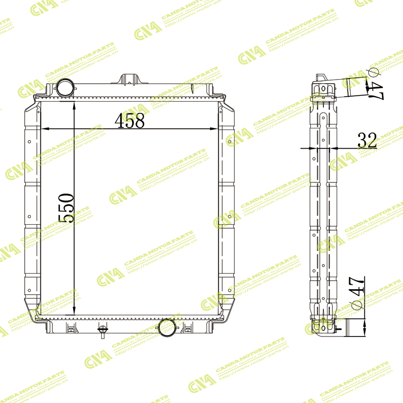 Radiator MITSUBISHI MC12700/ME299316
