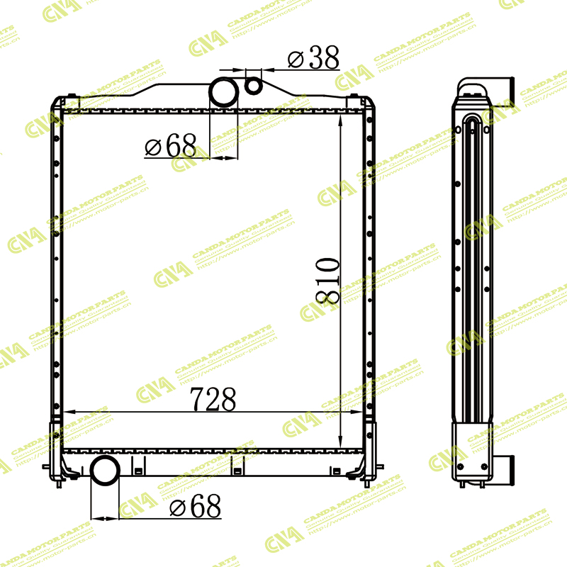 Radiator MITSUBISHI ME293118