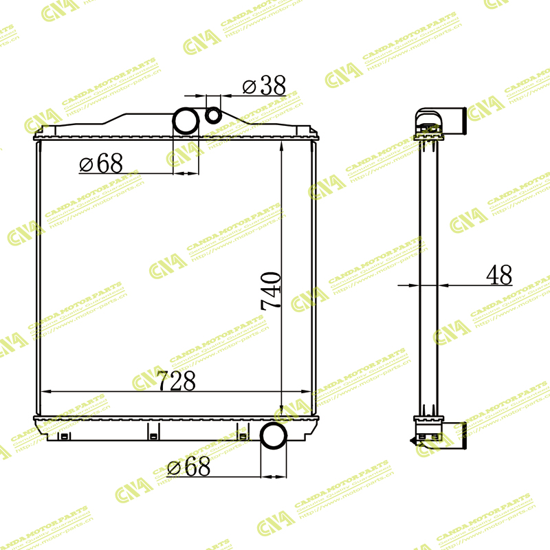 Radiator MITSUBISHI ME293117 