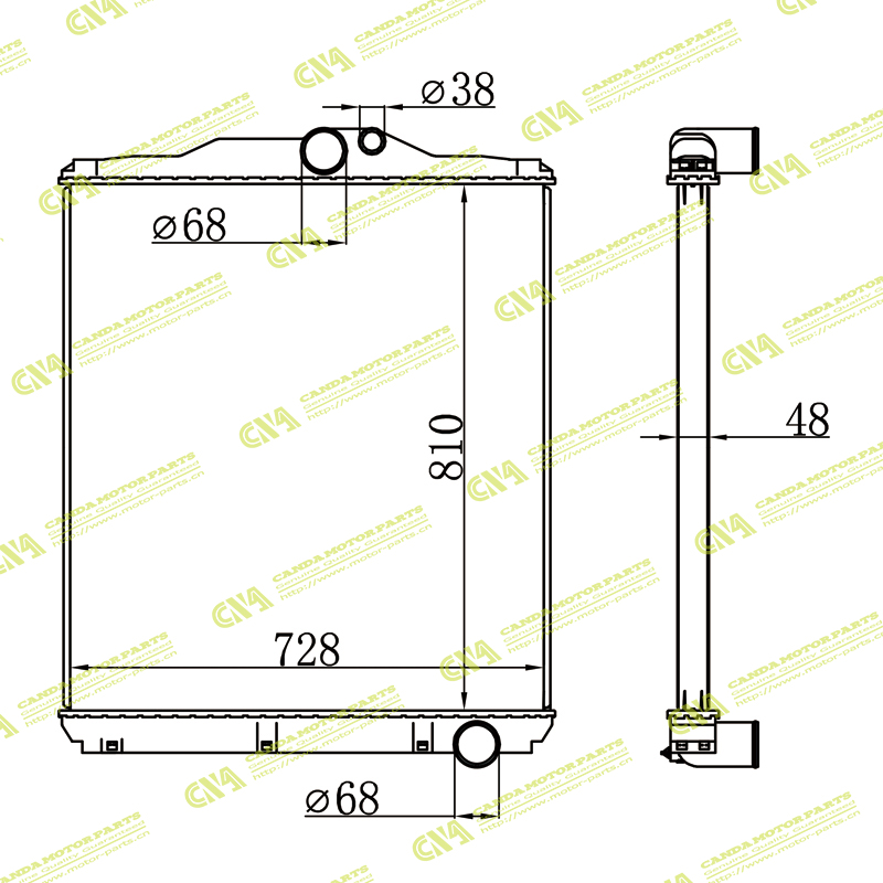 Radiator MITSUBISHI ME293119
