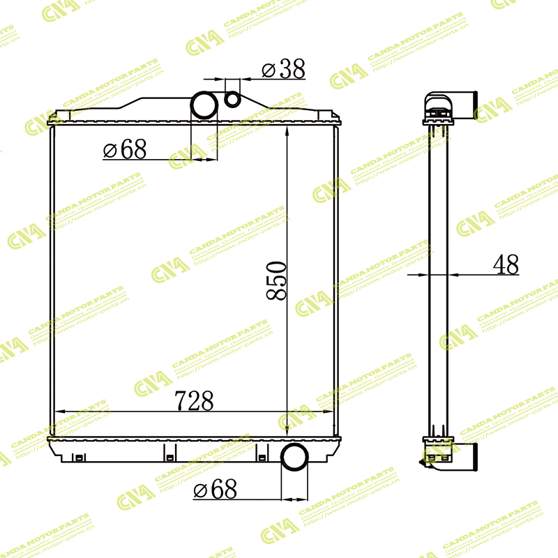 Radiator MITSUBISHI ME294406