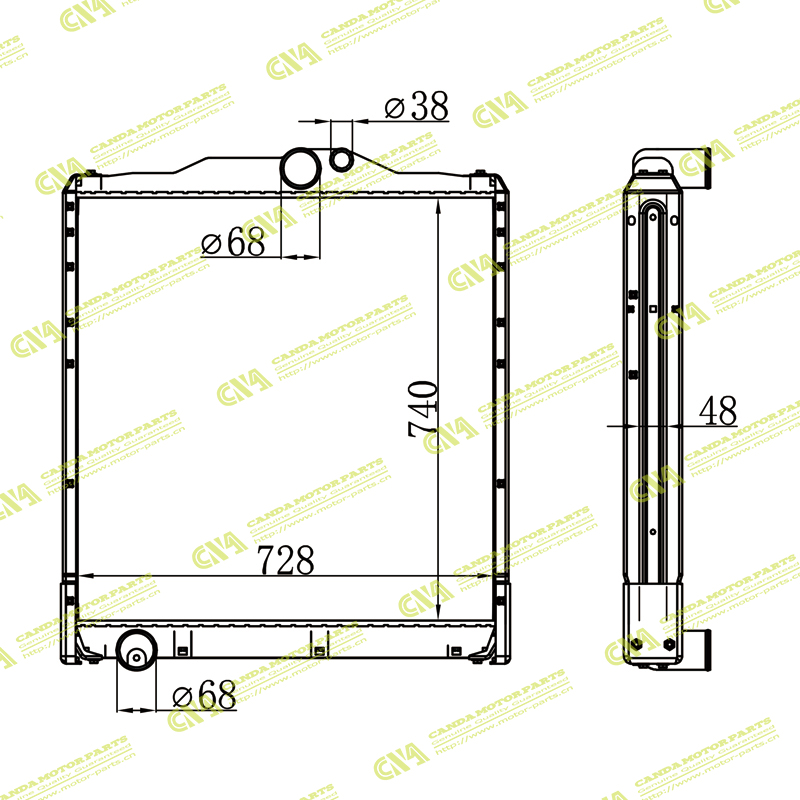 Radiator MITSUBISHI ME293116