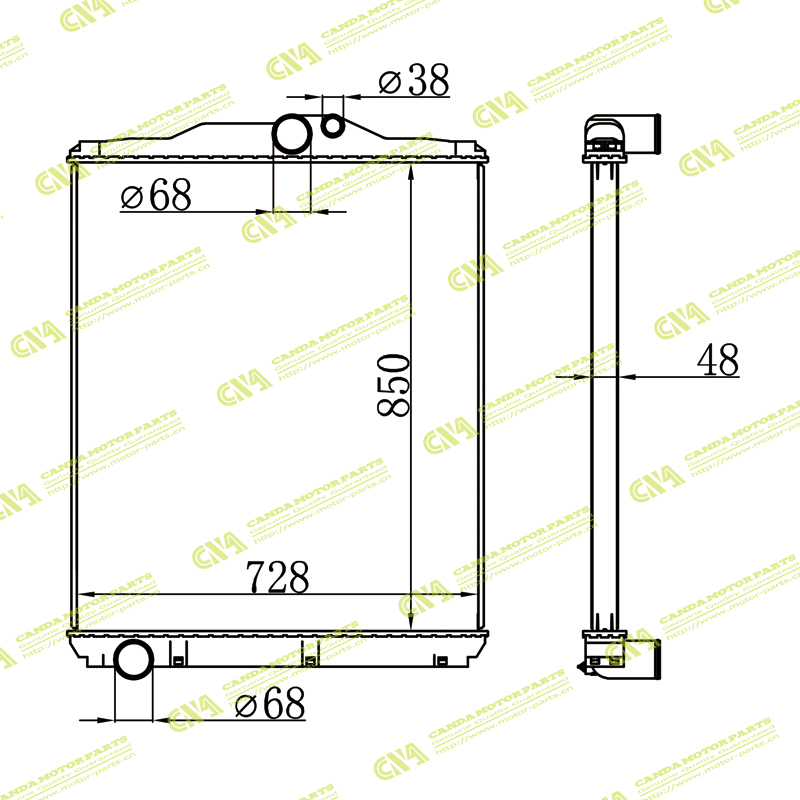 Radiator MITSUBISHI ME293421