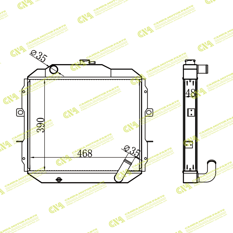 Radiator MITSUBISHI MITSUBISHI L300 Box(