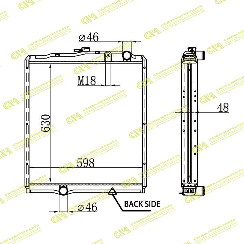 Radiator MITSUBISHI ME433497/MC443350