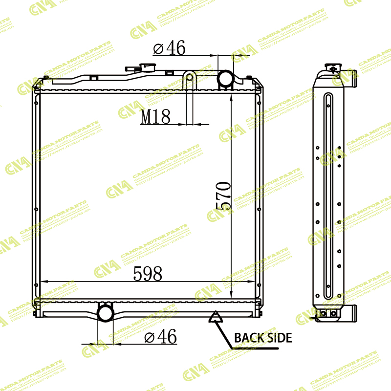 Radiator MITSUBISHI ME23975/ME298856