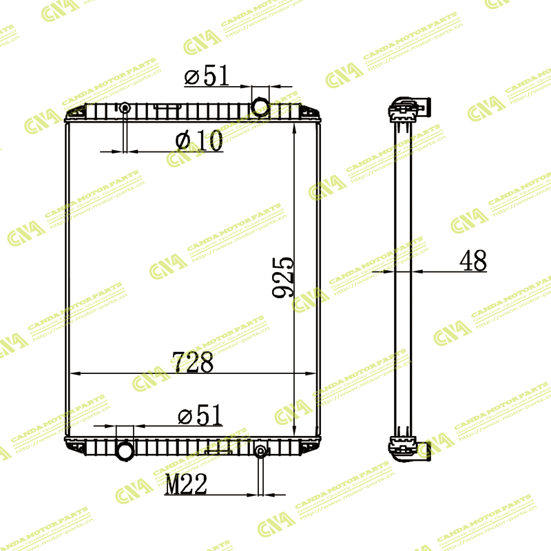Radiator RENAULT 5010140336
