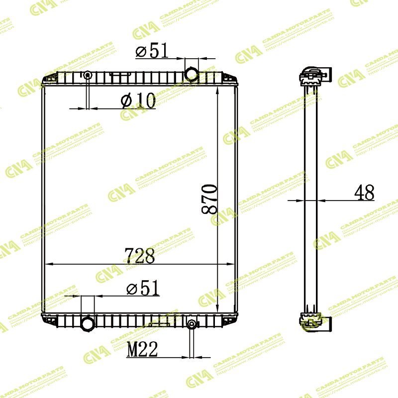 Radiator RENAULT 5010230474