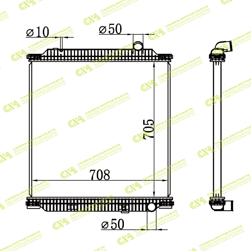 Radiator RENAULT PRENIUN 2 05- MT