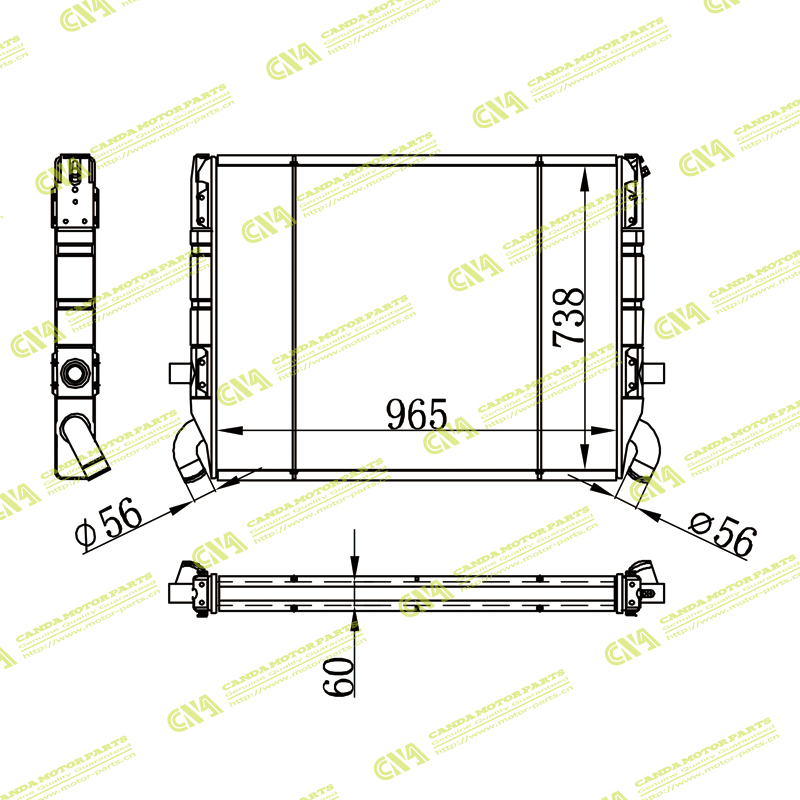 Radiator SCANIA 1100631/310081