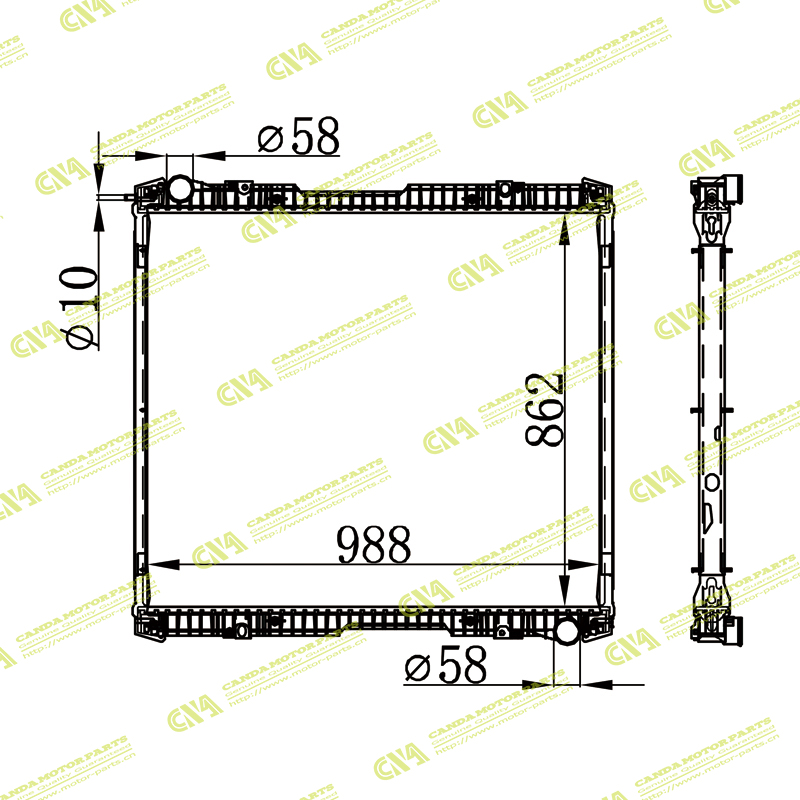 Radiator SCANIA 1741588/1527653