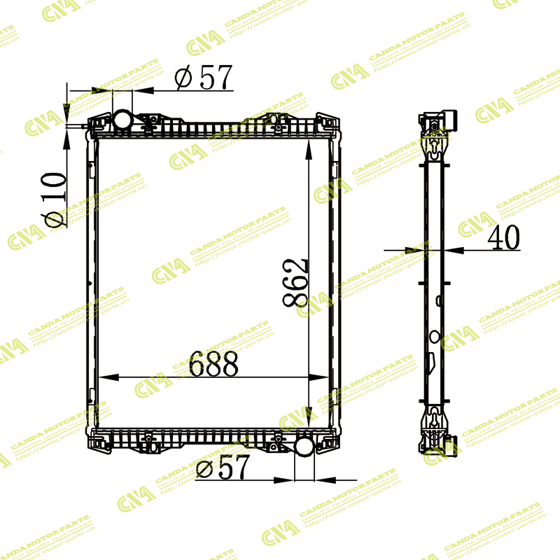 Radiator SCANIA 1491710/1766125