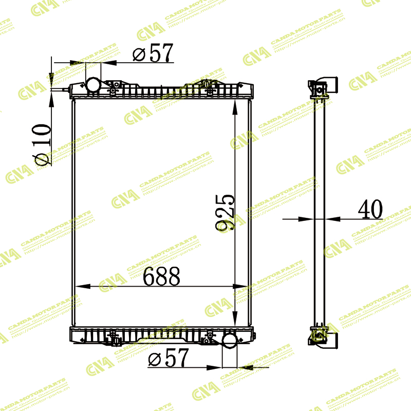 Radiator SCANIA BUS 380 04- MT