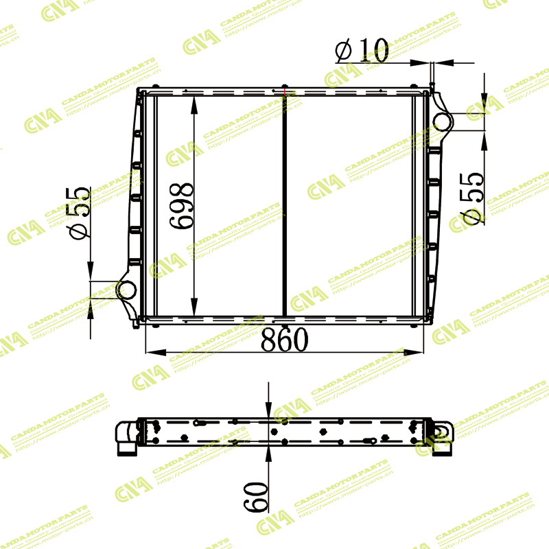 Radiator SCANIA 135637/1516491