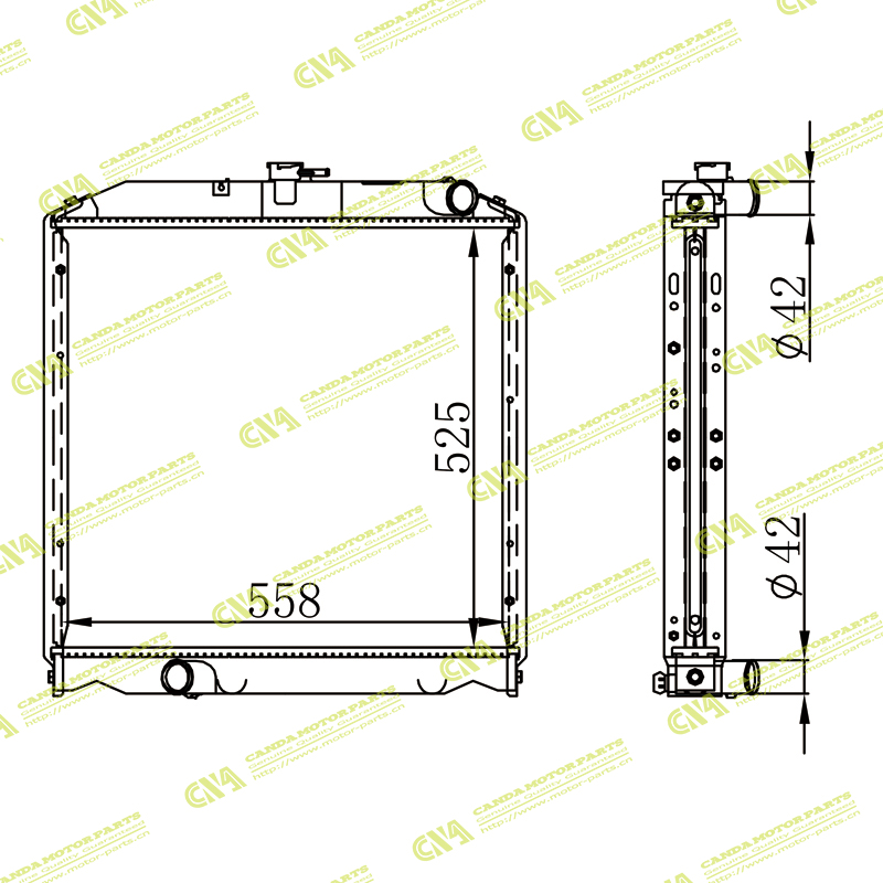 Radiator TOYOTA 1321887