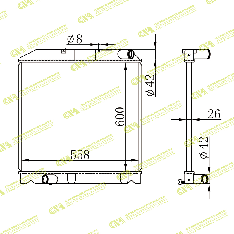 Radiator TOYOTA 1100630