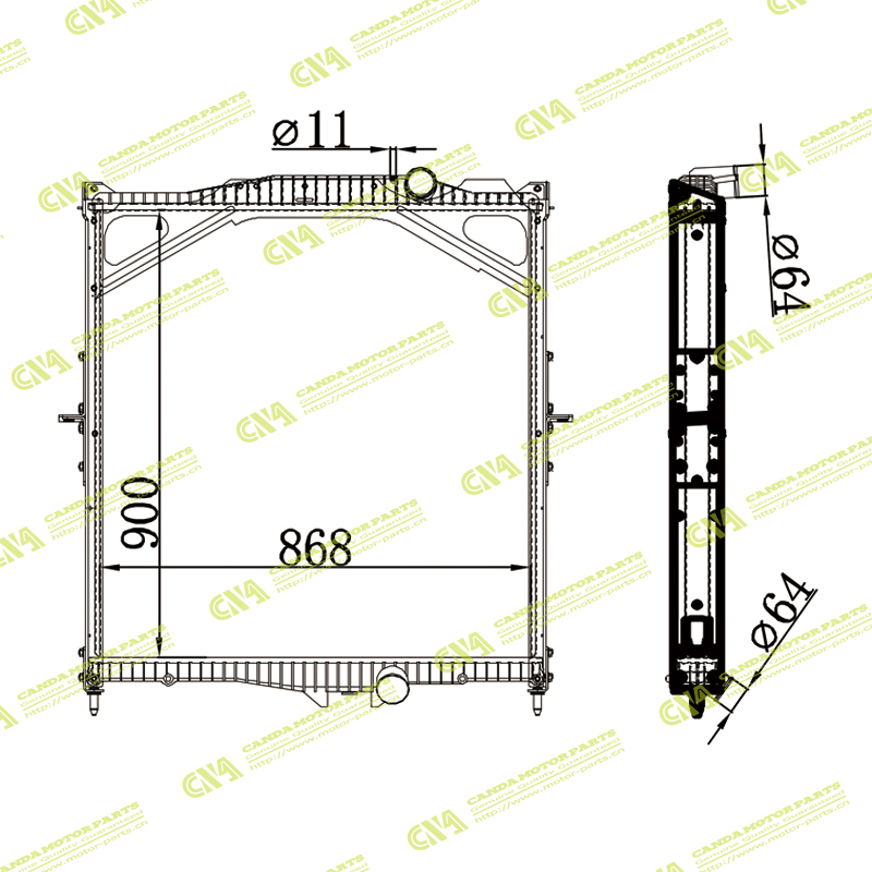 Radiator VOLVO 20516408/20536914c