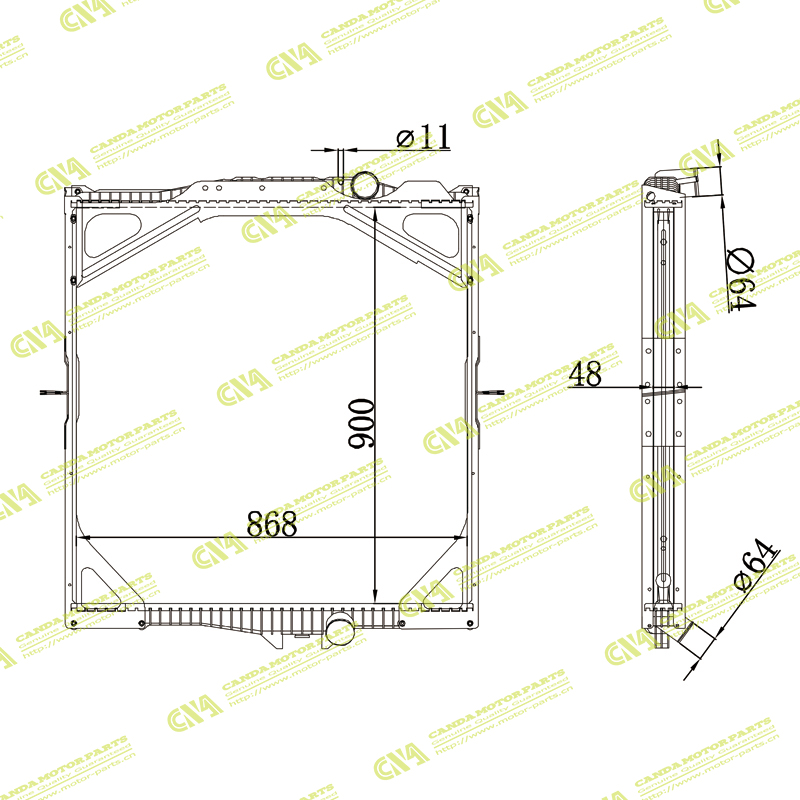 Radiator VOLVO 1276435/1676435