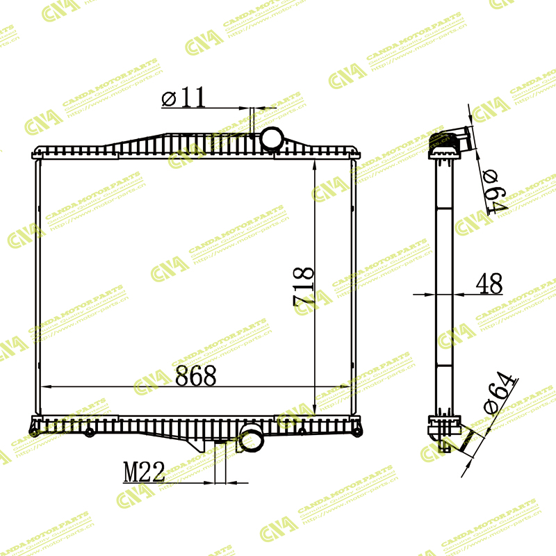 Radiator VOLVO 1010801