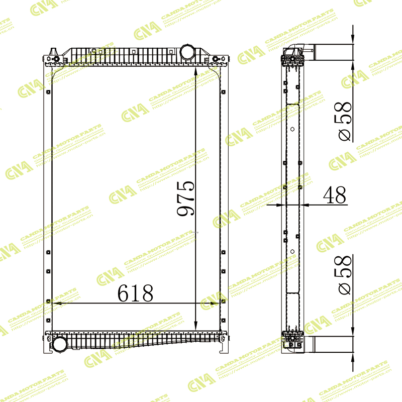 Radiator VOLKSWGEN DZ96259532033