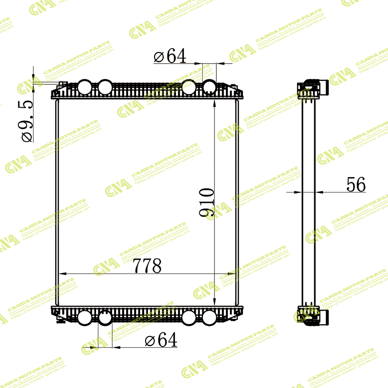 Radiator TRUCK CENTURY COLUMBIA CLASS MT