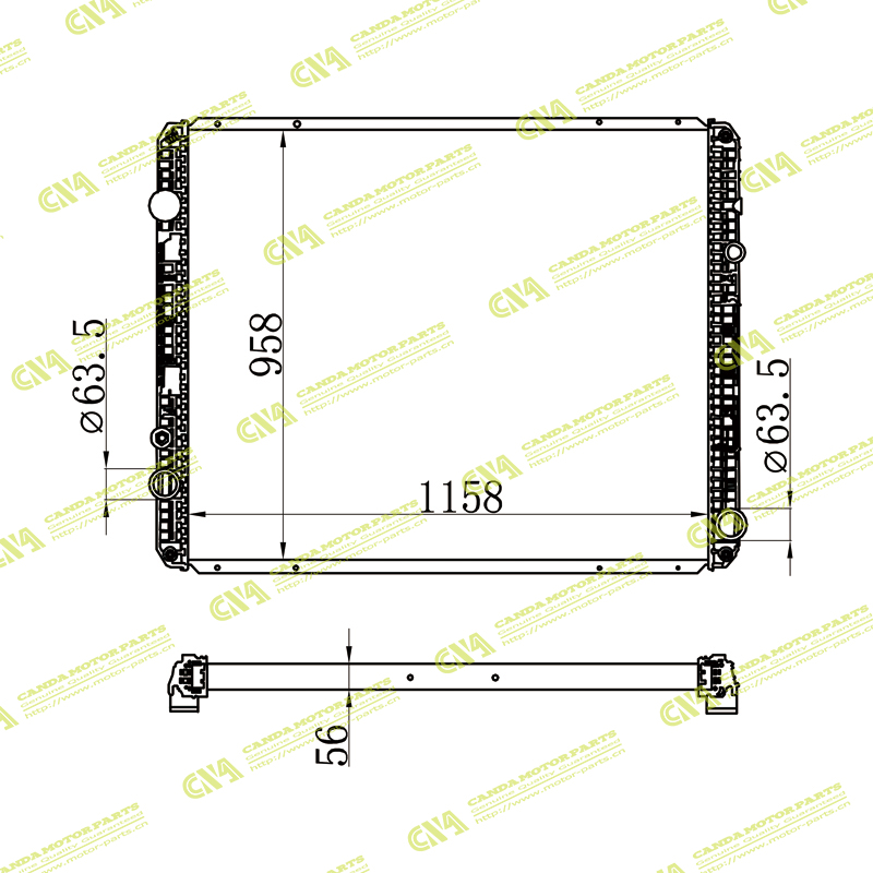 Radiator TRUCK FREGHTUNER MT