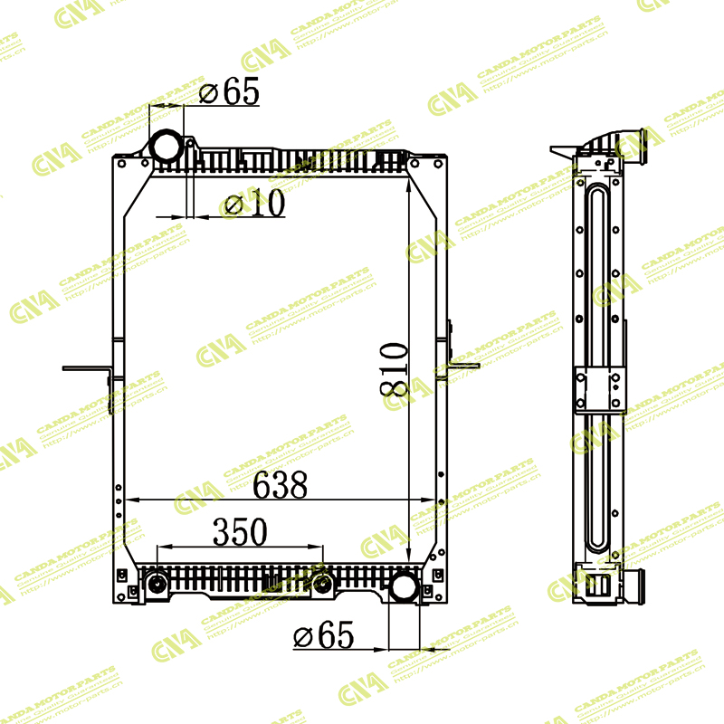 Radiator MERCEDES 6525011601