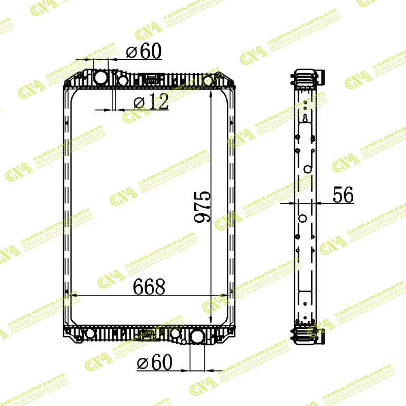 Radiator MERCEDES 9405000703