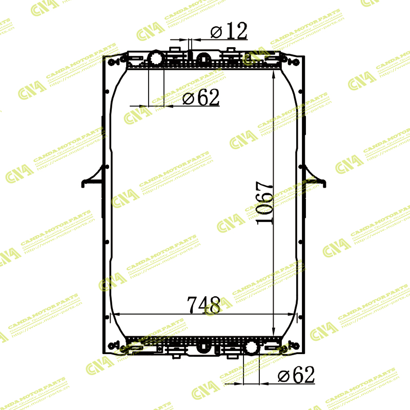 Radiator DAF 1301277/1858770