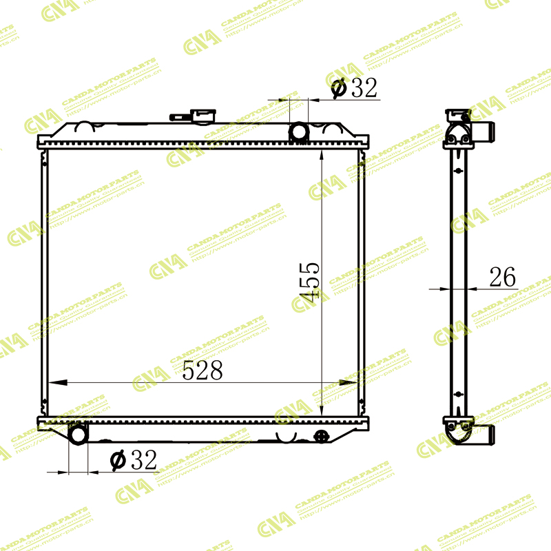 Radiator ISUZU SA220 09-MT