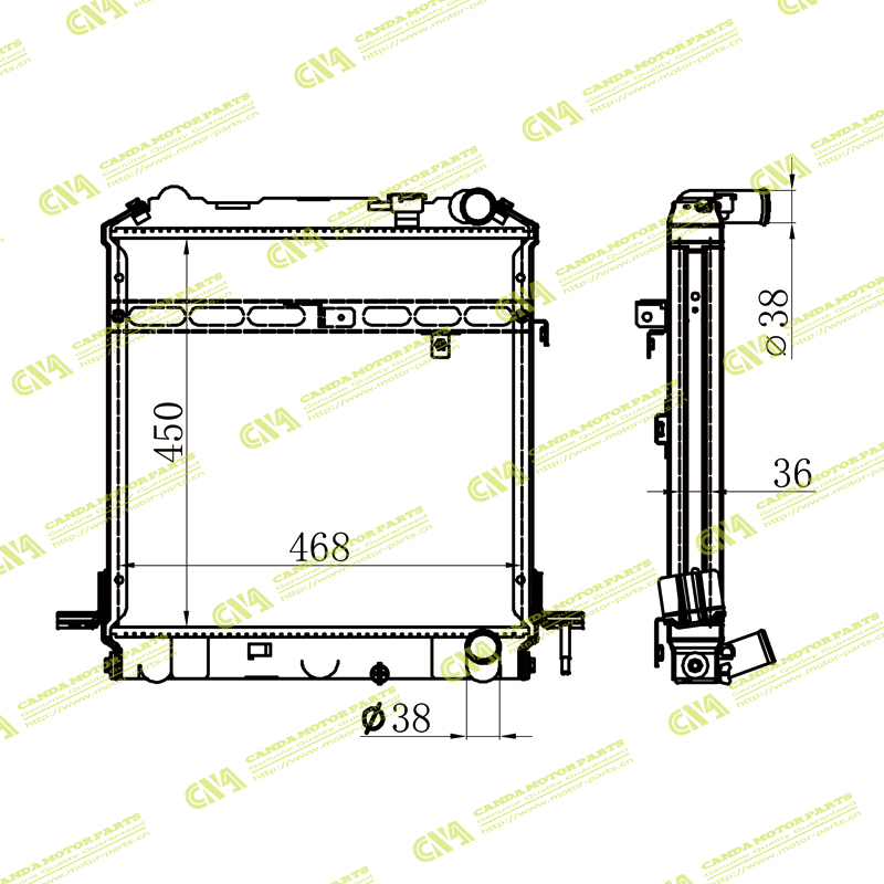 Radiator ISUZU 1301.0535